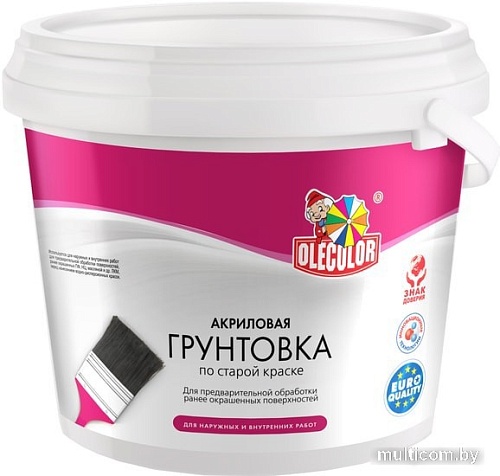 Акриловая грунтовка Olecolor Акриловая по старой краске 1 кг