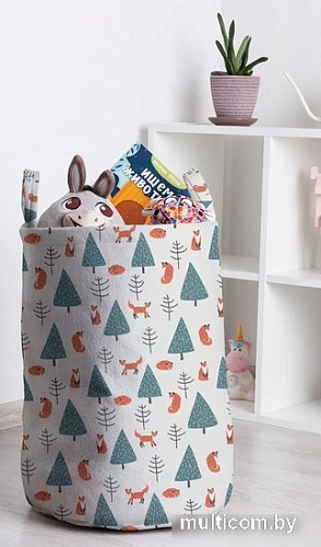 Корзина JoyArty Лисицы в лесу toba_78640