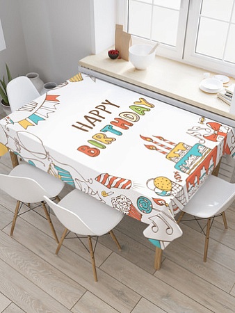 Скатерть JoyArty В честь дня рождения tcox_34365_120x145