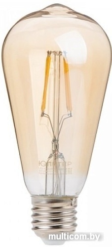 Светодиодная лампа Юпитер ST64 E27 6 Вт 3000 К JP6006-01