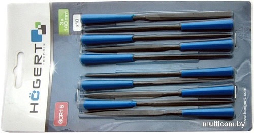 Набор напильников Hogert Technik HT3B809 (10 предметов)