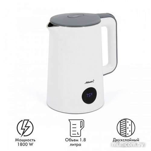 Электрический чайник Atlanta ATH-2447 (белый)