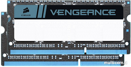 Оперативная память Corsair Vengeance 2x4GB DDR3 SO-DIMM PC3-12800 KIT (CMSX8GX3M2A1600C9)