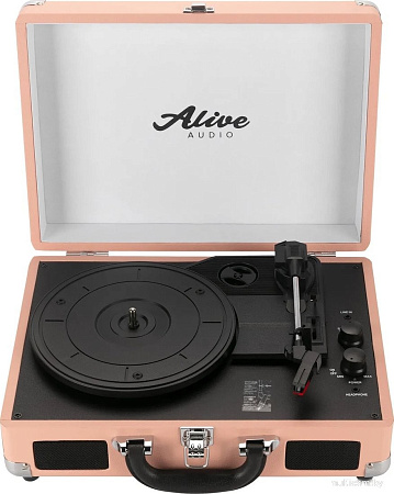 Виниловый проигрыватель Alive Audio Glam Blush