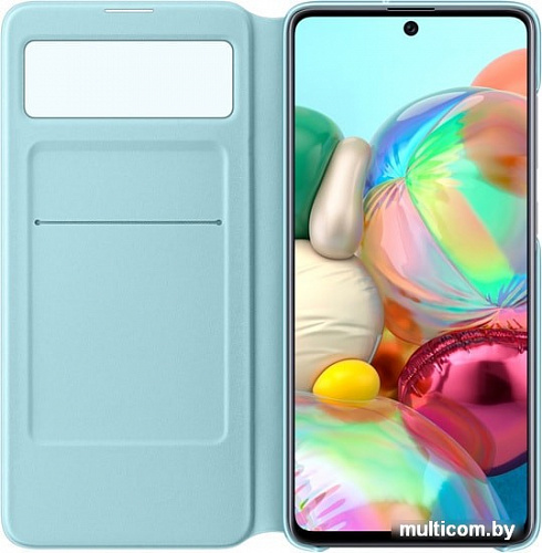 Чехол Samsung S View Wallet Cover A71 (черный)