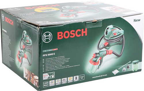 Краскораспылитель Bosch PFS 5000 E (c набором аксессуаров)
