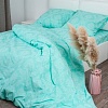Постельное белье Миланика Бирюза 175x217 (поплин-жаккард)