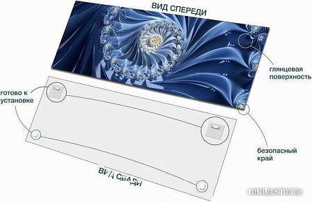 Картина на стекле Stamprint Абстракт 1 AR029 (50x125)