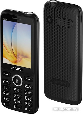 Мобильный телефон Maxvi K15n (черный)