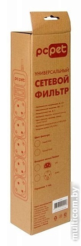 Сетевой фильтр PC Pet AP01006-5-G