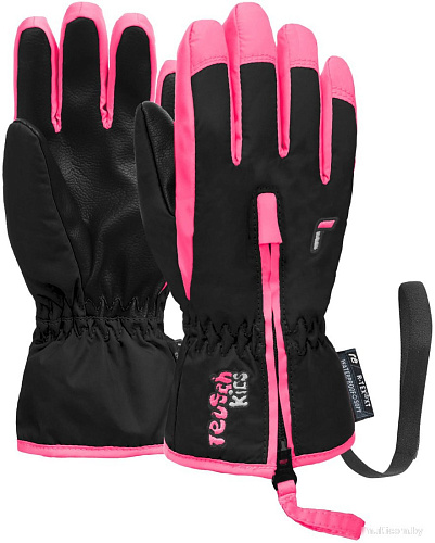 Горнолыжные перчатки Reusch Ben 6285108-7769 (р-р 3, Black/Knockout Pink)