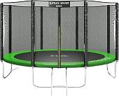 Батут Atlas Sport 374 см - 12ft Basic (с лестницей, зеленый)