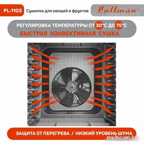 Сушилка для овощей и фруктов Pullman PL-1103