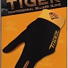 Перчатки для бильярда Tiger Professional Billiard Glove 10694 (1 шт, р. L, черный/желтый)
