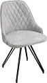 Стул Трия Гранд К4 (черный муар/микровелюр Wellmart Silver)