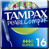 Тампоны с аппликатором Tampax Pearl Super Duo с аппликатором (16 шт)