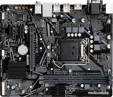 Материнская плата Gigabyte H410M H V2 (rev. 1.7)