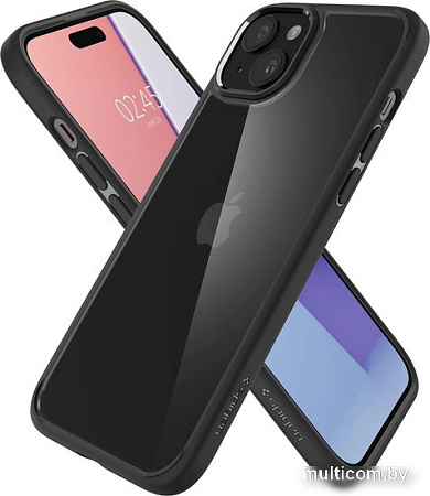 Чехол для телефона Spigen Ultra Hybrid для iPhone 15 ACS06799 (черный)