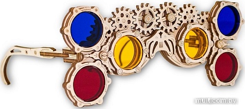 Сборная модель Eco-Wood-Art Очки-гогглы Треугольник