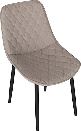 Стул Трия Oscar (черный муар/велюр L003 бежевый)
