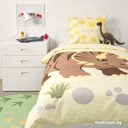 Постельное белье Ikea Йэттелик (желтый) 150x200