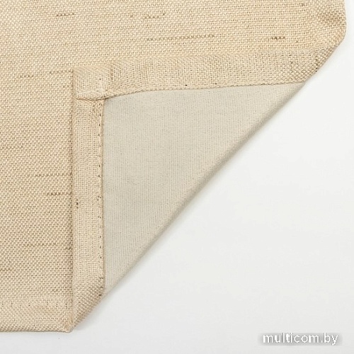 Штора Этель Классика 7062892 130x300. бежевый, 1 шт)