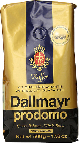 Кофе Dallmayr Prodomo в зернах 500 г