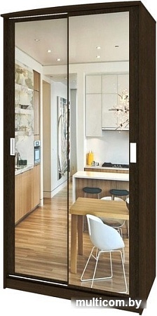 Шкаф-купе Кортекс-мебель Лагуна ШК03-02 (венге)