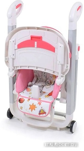 Высокий стульчик Nuovita Futuro Bianco (розовый космос)