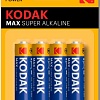 Батарейка Kodak МАХ LR6-4BL KAA-4 30952867-RU1