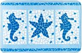 Коврик для ванной Tatkraft Marine Motifs 14916