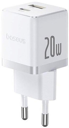 Baseus Palm Fast Charger C+U 20W EU P10111608213-01 (белый)