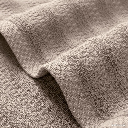 Полотенце Verossa Wave&pixels 50x90 (кофе/белый)