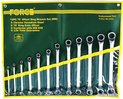 Набор ключей Force 51213P 12 предметов