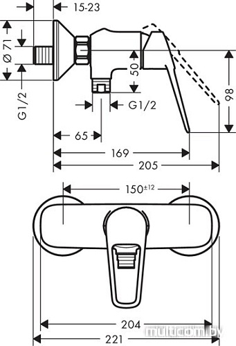 Смеситель Hansgrohe Novus Loop 71360000