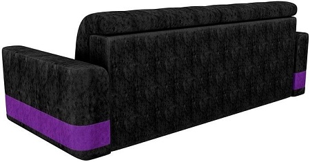 Диван Mebelico Честер 200x143 61066 (черный/фиолетовый)