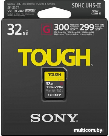 Карта памяти Sony SDHC SF-G32T 32GB