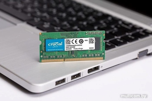 Оперативная память Crucial 8GB DDR3 SODIMM PC3-14900 CT102464BF186D