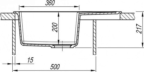 Кухонная мойка ARFEKA Zia 65 (графитовый)