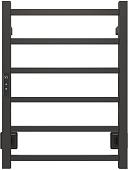 Полотенцесушитель Maxonor PL-TRE02-45-6-7 (черный, подключение слева)