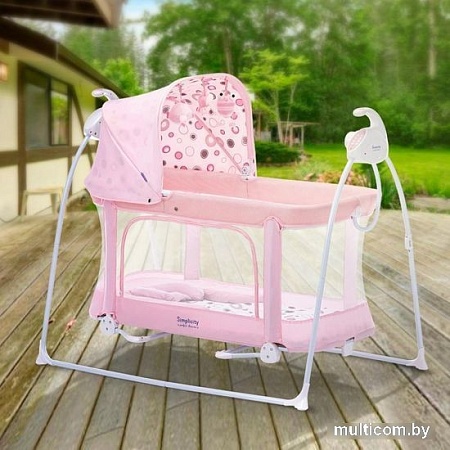 Люлька Simplicity 4030 Auto (розовый)