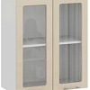 Шкаф навесной Трия Весна 1В6С (ваниль глянец)