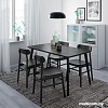 Обеденный стол Ikea Лисабо (черный) 503.824.50
