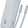 Внешний аккумулятор Baseus Comet Series Dual-Cable Digital Display Fast Charge Power Bank 30W 10000mAh (белый)