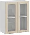 Шкаф навесной Трия Весна 1В6С (ваниль глянец)