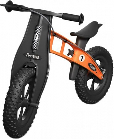 Беговел FirstBIKE Fat с тормозом (оранжевый)