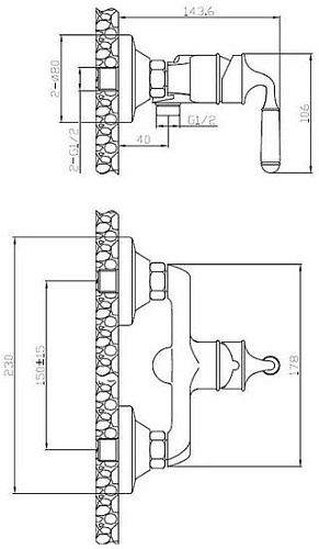 Смеситель Esko Prague PG 80