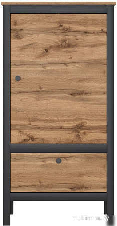 Тумба Black Red White Loft REG1D1S/60 (дуб вотан/черный)