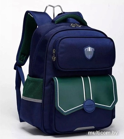 Школьный рюкзак Sun Eight SE-22006 (темно-синий/зеленый)