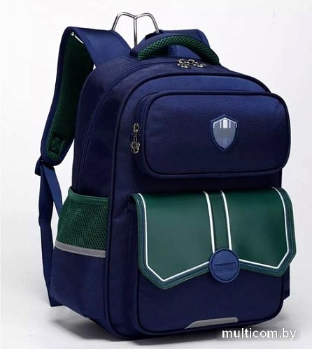 Школьный рюкзак Sun Eight SE-22006 (темно-синий/зеленый)